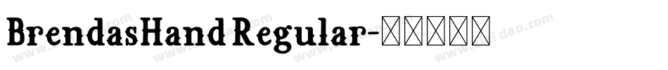 BrendasHand Regular字体转换
